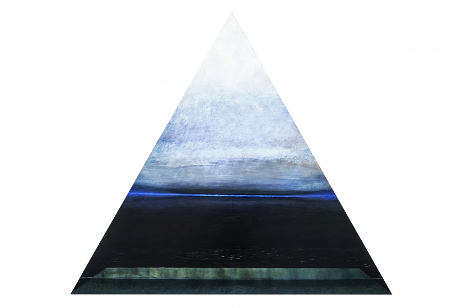 Piotr Zaporowicz, De Trynitate XX,II, technika mieszana, 112 x 140 cm, 2023 r. Zdjęcie ilustracyjne