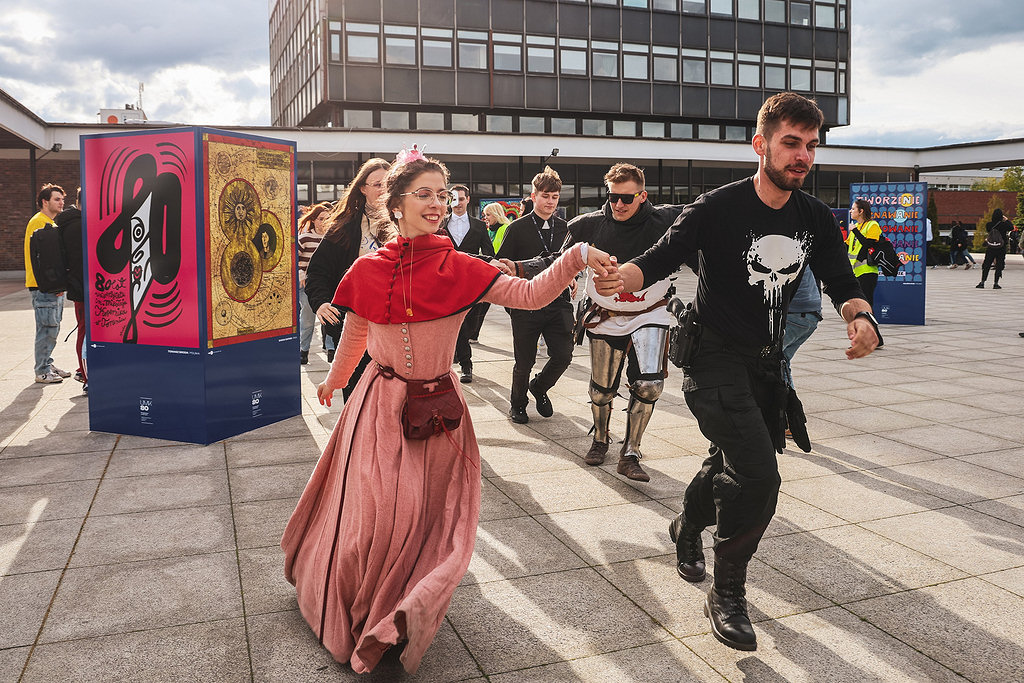 NCU students dancing during the Juwenalia student festival [photo: Andrzej Romański]