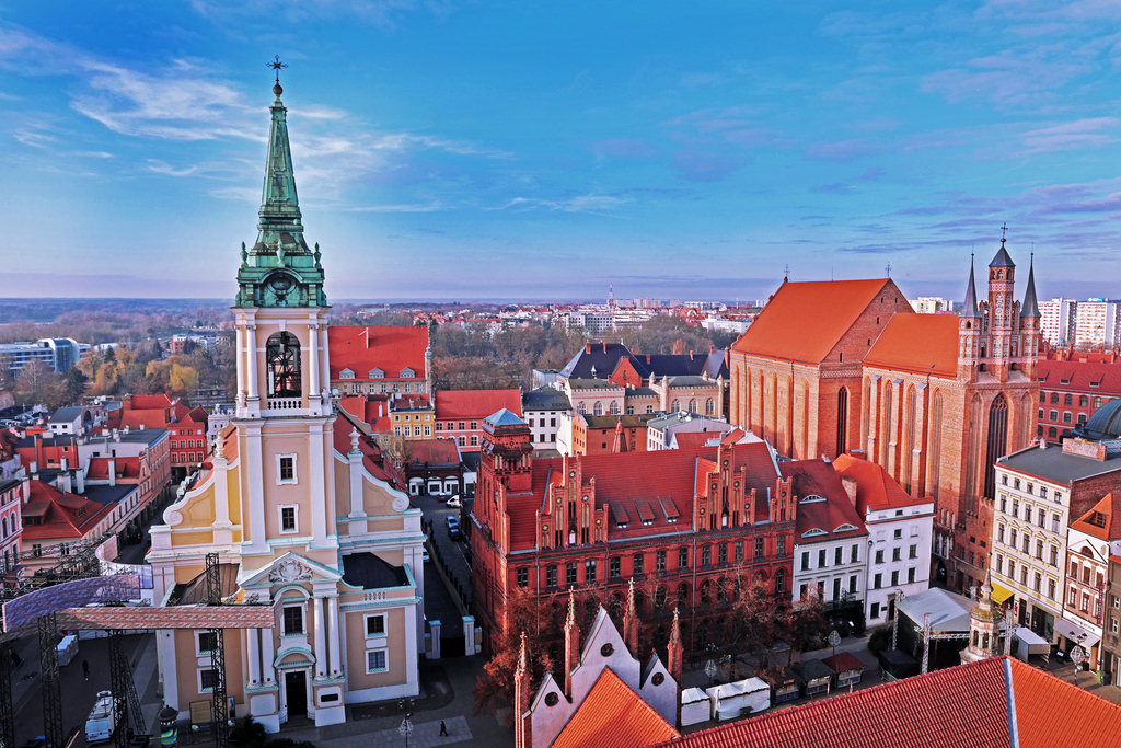 The buildings of the Toruń Old Town viewed from the Town Hall tower [photo: Andrzej Romański]