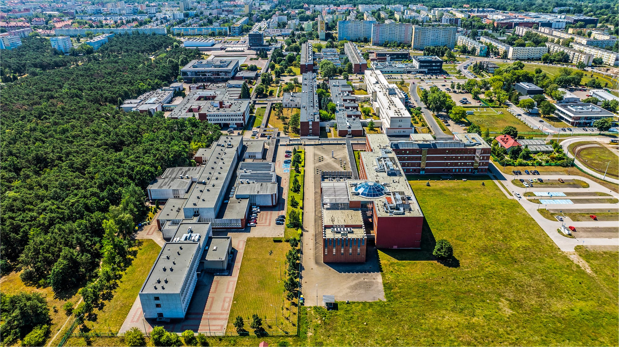 An aerial view of the NCU Campus [photo: Andrzej Romański]