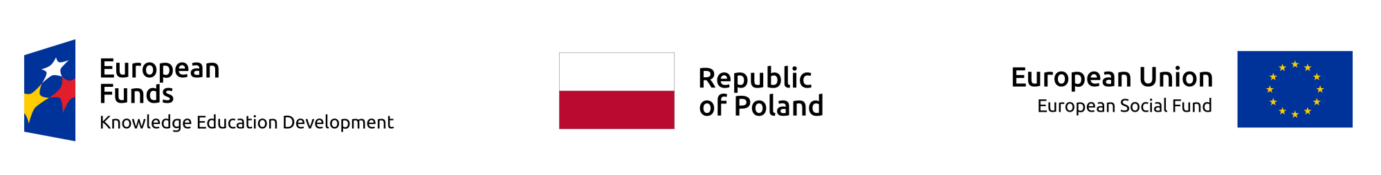 Logo European Funds - Republic of Poland - European Union