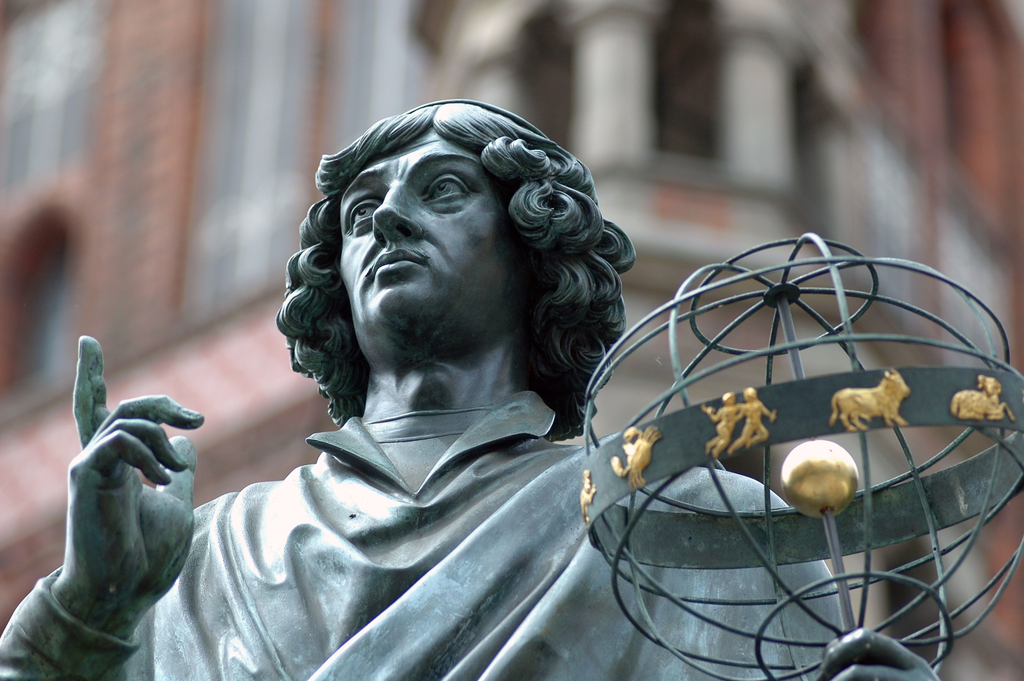 Nicolaus Copernicus statue at the Toruń Old Town