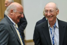 Dwaj dotychczasowi laureaci: prof. Jean Mawhin oraz prof. Rabinowitz [fot. Andrzej Romański]