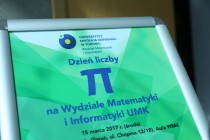 Dzień liczby Pi na Wydziale Matematyki i Informatyki UMK (15.03.2017) [fot. Andrzej Romański]