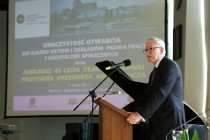Jubileusz 45-lecia prof. Grzegorza Goździewicza (18.05.2017, Ratusz Staromiejski) [fot. Andrzej Romański]