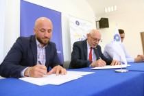 Początek współpracy UMK z kolarską Akademią Michała Kwiatkowskiego (02.06.2017) [fot. Andrzej Romański]