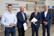 Początek współpracy UMK z kolarską Akademią Michała Kwiatkowskiego (02.06.2017) [fot. Andrzej Romański]