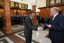 Nominacje i pożegnania - uroczystość w Collegium Maximum UMK (28.09.2017) [fot. Andrzej Romański]