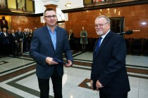 Nominacje i pożegnania - uroczystość w Collegium Maximum UMK (28.09.2017) [fot. Andrzej Romański]