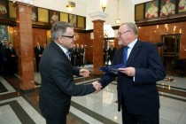 Nominacje i pożegnania - uroczystość w Collegium Maximum UMK (28.09.2017) [fot. Andrzej Romański]