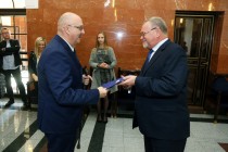 Nominacje i pożegnania - uroczystość w Collegium Maximum UMK (28.09.2017) [fot. Andrzej Romański]