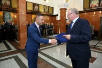 Nominacje i pożegnania - uroczystość w Collegium Maximum UMK (28.09.2017) [fot. Andrzej Romański]