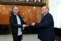 Nominacje i pożegnania - uroczystość w Collegium Maximum UMK (28.09.2017) [fot. Andrzej Romański]