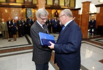 Nominacje i pożegnania - uroczystość w Collegium Maximum UMK (28.09.2017) [fot. Andrzej Romański]