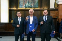 Nominacje i pożegnania - uroczystość w Collegium Maximum UMK (28.09.2017) [fot. Andrzej Romański]