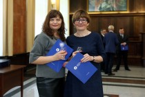 Nominacje i pożegnania - uroczystość w Collegium Maximum UMK (28.09.2017) [fot. Andrzej Romański]