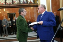 Uroczyste wręczenie nagród za stypendia naukowe i osiągnięcia (Collegium Maximum UMK, 29.09.2017) [fot. Andrzej Romański]
