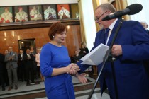 Uroczyste wręczenie nagród za stypendia naukowe i osiągnięcia (Collegium Maximum UMK, 29.09.2017) [fot. Andrzej Romański]