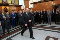 Uroczyste wręczenie nagród za stypendia naukowe i osiągnięcia (Collegium Maximum UMK, 29.09.2017) [fot. Andrzej Romański]
