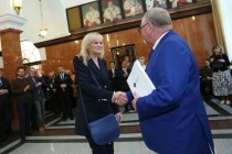 Uroczyste wręczenie nagród za stypendia naukowe i osiągnięcia (Collegium Maximum UMK, 29.09.2017) [fot. Andrzej Romański]