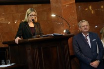 Uroczyste wręczenie nagród za stypendia naukowe i osiągnięcia (Collegium Maximum UMK, 29.09.2017) [fot. Andrzej Romański]