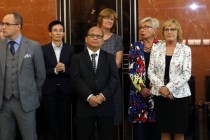 Uroczyste wręczenie nagród za stypendia naukowe i osiągnięcia (Collegium Maximum UMK, 29.09.2017) [fot. Andrzej Romański]
