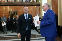 Uroczyste wręczenie nagród za stypendia naukowe i osiągnięcia (Collegium Maximum UMK, 29.09.2017) [fot. Andrzej Romański]