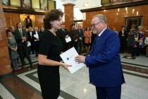 Uroczyste wręczenie nagród za stypendia naukowe i osiągnięcia (Collegium Maximum UMK, 29.09.2017) [fot. Andrzej Romański]