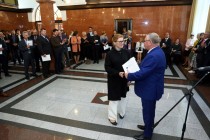 Uroczyste wręczenie nagród za stypendia naukowe i osiągnięcia (Collegium Maximum UMK, 29.09.2017) [fot. Andrzej Romański]