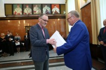 Uroczyste wręczenie nagród za stypendia naukowe i osiągnięcia (Collegium Maximum UMK, 29.09.2017) [fot. Andrzej Romański]