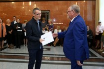 Uroczyste wręczenie nagród za stypendia naukowe i osiągnięcia (Collegium Maximum UMK, 29.09.2017) [fot. Andrzej Romański]