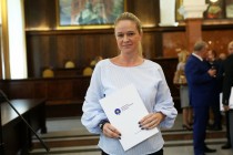 Uroczyste wręczenie nagród za stypendia naukowe i osiągnięcia (Collegium Maximum UMK, 29.09.2017) [fot. Andrzej Romański]