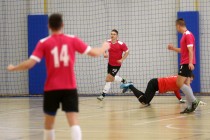 Akademickie Mistrzostwa Polski w Futsalu półfinał A (26.01.2018, Uniwersyteckie Centrum Sportowe) [fot. Andrzej Romański]