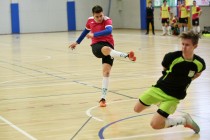 Akademickie Mistrzostwa Polski w Futsalu półfinał A (26.01.2018, Uniwersyteckie Centrum Sportowe) [fot. Andrzej Romański]