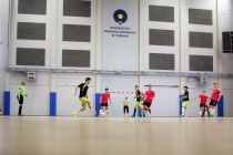 Akademickie Mistrzostwa Polski w Futsalu półfinał A (26.01.2018, Uniwersyteckie Centrum Sportowe) [fot. Andrzej Romański]