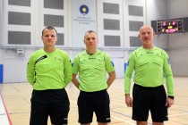 Akademickie Mistrzostwa Polski w Futsalu półfinał A (26.01.2018, Uniwersyteckie Centrum Sportowe) [fot. Andrzej Romański]