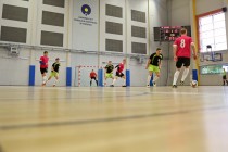 Akademickie Mistrzostwa Polski w Futsalu półfinał A (26.01.2018, Uniwersyteckie Centrum Sportowe) [fot. Andrzej Romański]