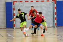 Akademickie Mistrzostwa Polski w Futsalu półfinał A (26.01.2018, Uniwersyteckie Centrum Sportowe) [fot. Andrzej Romański]