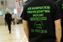 Akademickie Mistrzostwa Polski w Futsalu półfinał A (26.01.2018, Uniwersyteckie Centrum Sportowe) [fot. Andrzej Romański]