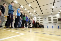 Akademickie Mistrzostwa Polski w Futsalu półfinał A (26.01.2018, Uniwersyteckie Centrum Sportowe) [fot. Andrzej Romański]