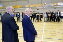 Akademickie Mistrzostwa Polski w Futsalu półfinał A (26.01.2018, Uniwersyteckie Centrum Sportowe) [fot. Andrzej Romański]