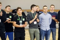 Akademickie Mistrzostwa Polski w Futsalu półfinał A (26.01.2018, Uniwersyteckie Centrum Sportowe) [fot. Andrzej Romański]
