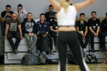 Akademickie Mistrzostwa Polski w Futsalu półfinał A (26.01.2018, Uniwersyteckie Centrum Sportowe) [fot. Andrzej Romański]