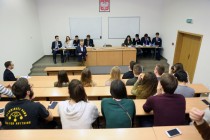 Debata oxfordzka AEGEE nt Unii Europejskiej (27.01.2018, Wydział Prawa i Administracji) [fot. Andrzej Romański]