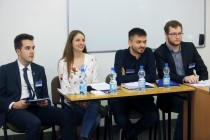 Debata oxfordzka AEGEE nt Unii Europejskiej (27.01.2018, Wydział Prawa i Administracji) [fot. Andrzej Romański]