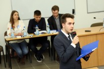 Debata oxfordzka AEGEE nt Unii Europejskiej (27.01.2018, Wydział Prawa i Administracji) [fot. Andrzej Romański]