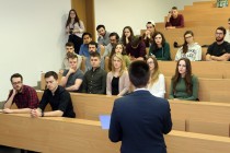 Debata oxfordzka AEGEE nt Unii Europejskiej (27.01.2018, Wydział Prawa i Administracji) [fot. Andrzej Romański]