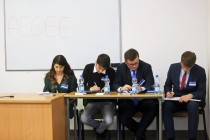 Debata oxfordzka AEGEE nt Unii Europejskiej (27.01.2018, Wydział Prawa i Administracji) [fot. Andrzej Romański]
