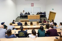 Debata oxfordzka AEGEE nt Unii Europejskiej (27.01.2018, Wydział Prawa i Administracji) [fot. Andrzej Romański]