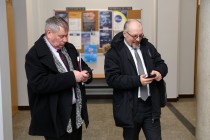 Gen. Simon Worden z NASA w Instytucie Fizyki (12.02.2018) [fot. Andrzej Romański]